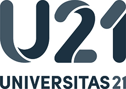 Universitas 21 logo in grey