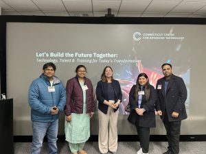 During their visit to the Connecticut Center for Advanced Technology, Nexus 20th and 21st Cohort winners received an overview of Connecticut’s technology and manufacturing innovations from CTO Amy Thompson, Ph.D.