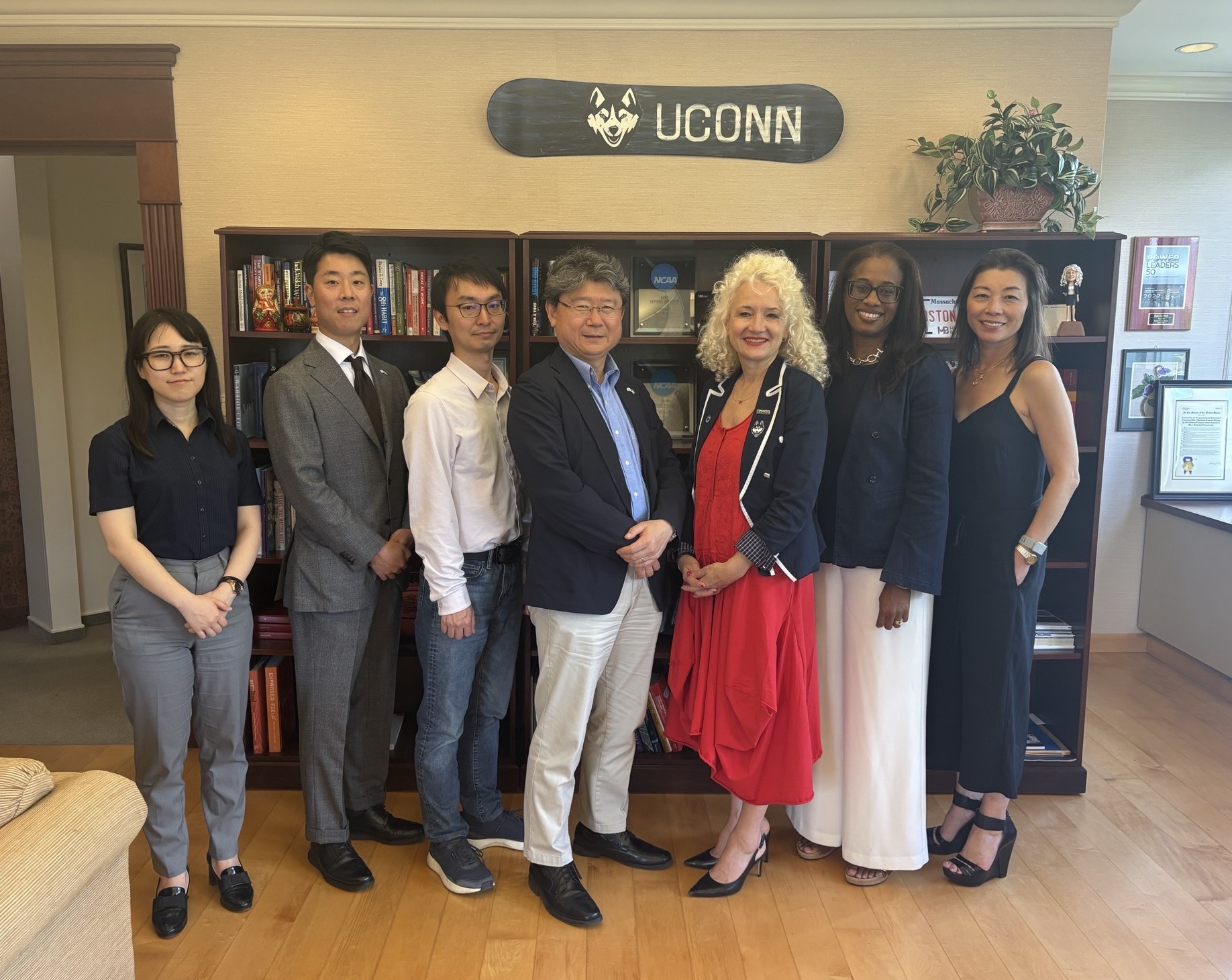 Yurie Karikomi, Hideo Takahashi, Tomoyasu Mani, Seiichiro Takahashi, President Maric, Dr. Ngozi Taffe, Fumiko Hoeft
